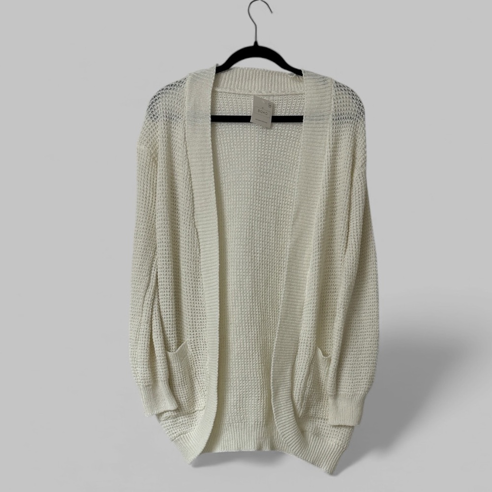 Boho White Sheer Cardigan